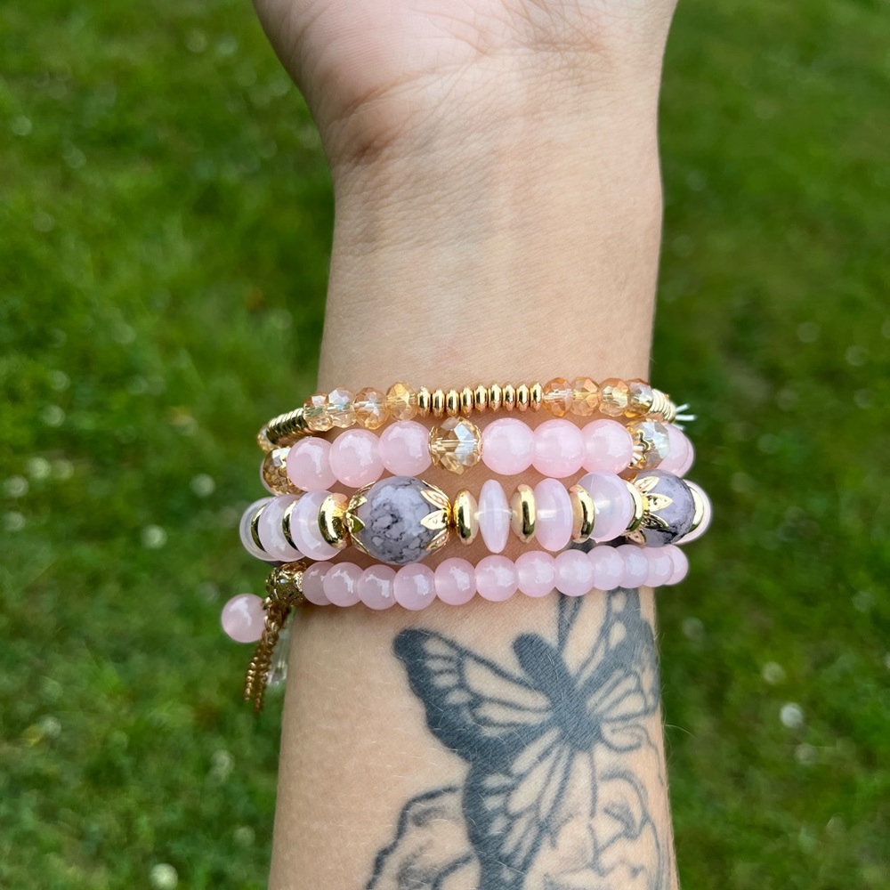 Pink bracelets